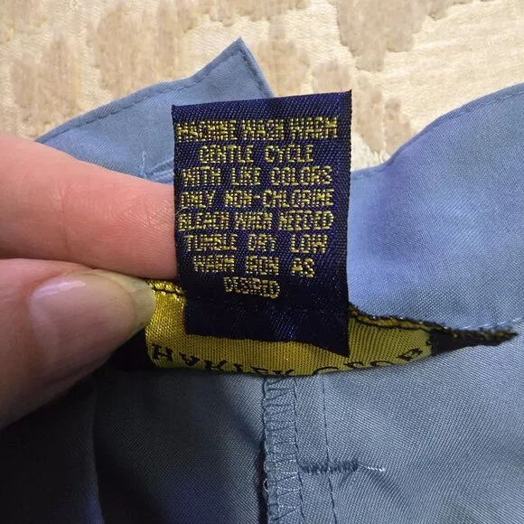 Set Of 2 Charter Club Womens Golf Shorts Size 14 Blue & White Polyester - Picture 15 of 16